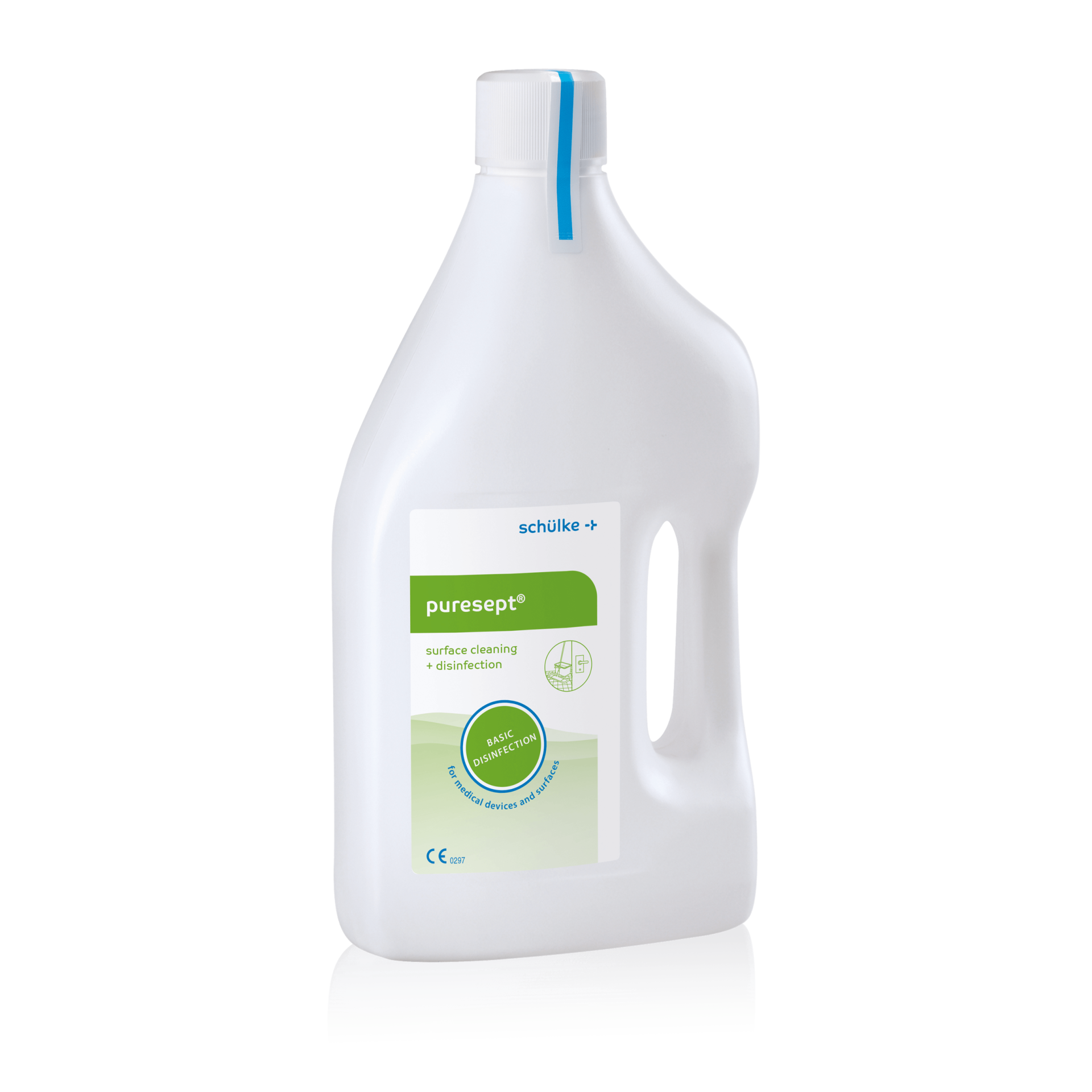 AseptiSan Hände- & Flächendesinfektion 6x1000 Ml – VAH-gelistet, Alkoholbasiert, Made In Germany, Nachfüllflasche